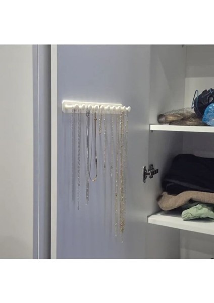 Takı Kanca Rayı Organizer Askılık 10 Bölmeli Askılık Kolay Kullanım