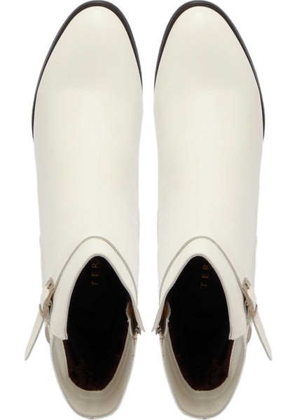 Bej Hakiki Deri Kadın Klasik Bot - K24K1BT67523-A25