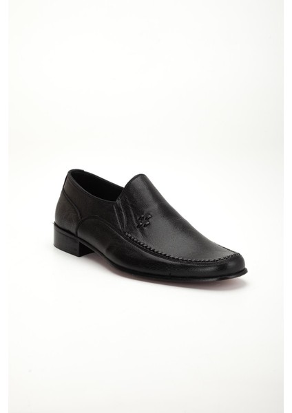 Kösele Hakiki Deri Siyah Erkek Klasik Ayakkabı Biyeli Yüzlü fırsatları