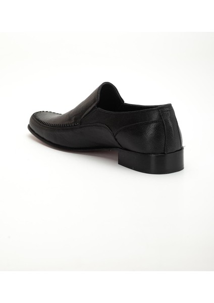Kösele Hakiki Deri Siyah Erkek Klasik Ayakkabı Biyeli Yüzlü indirimleri