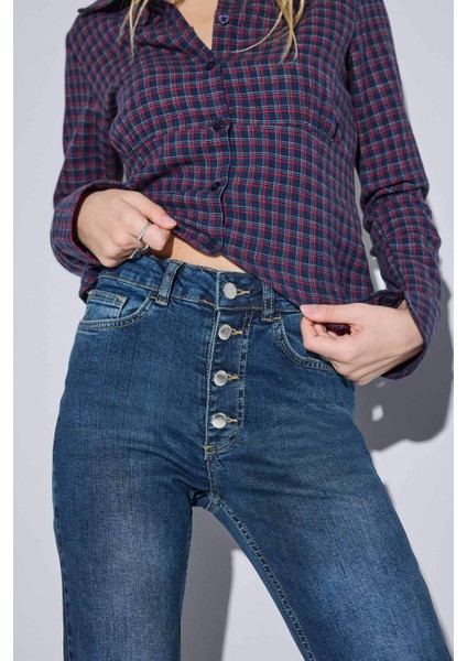 Mia Flare Fit Normal Bel Uzun Jean Pantolon fiyatları