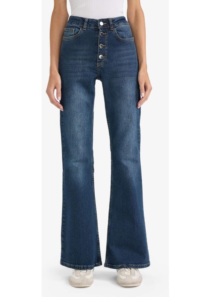 Mia Flare Fit Normal Bel Uzun Jean Pantolon modelleri