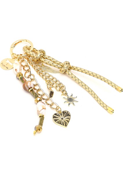 Kadın Altın Zincir Detaylı Boncuklu Metal Charm 000A2D471014 modelleri