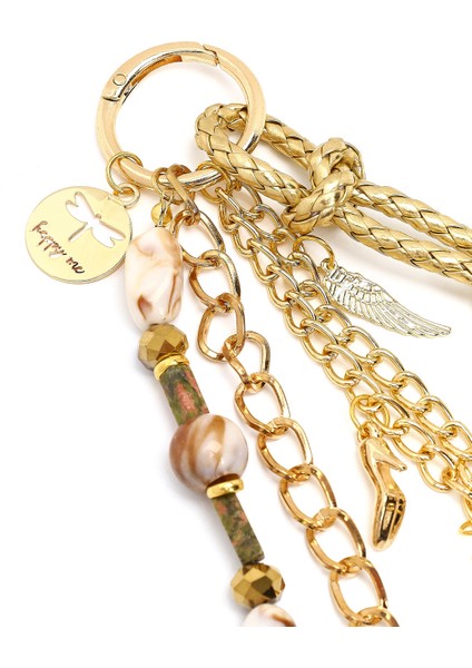 Kadın Altın Zincir Detaylı Boncuklu Metal Charm 000A2D471014 fırsatları