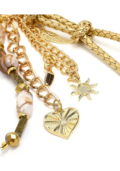 Kadın Altın Zincir Detaylı Boncuklu Metal Charm 000A2D471014 indirimleri