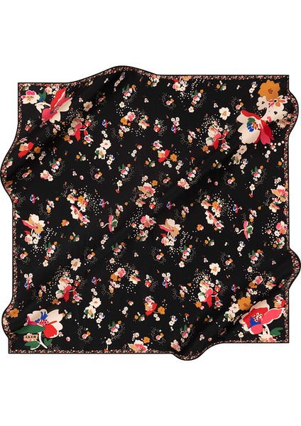 90X90 Aker Ipek Tivil Eşarp