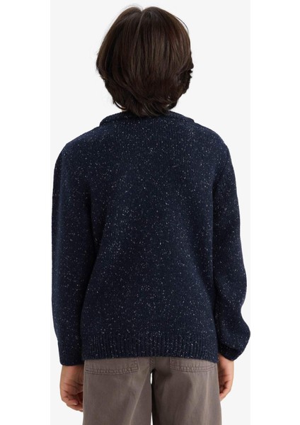 Erkek Çocuk Bisiklet Yaka Triko Kazak G4488A825CW fırsatları