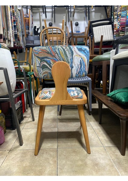 Luvia Sandalye Natural Ahşap Modern Sandalye Hafif Şık Tasarım fırsatları