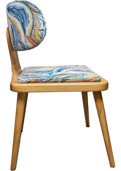 Luvia Sandalye Natural Ahşap Modern Sandalye Hafif Şık Tasarım