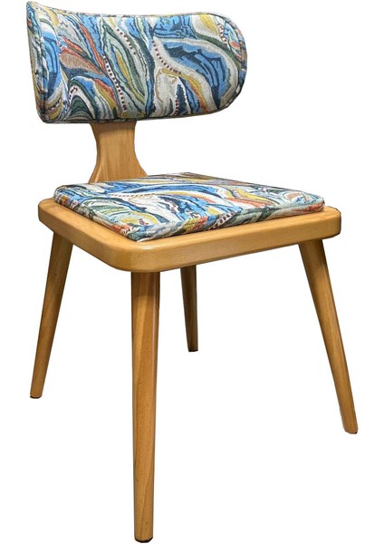 Luvia Sandalye Natural Ahşap Modern Sandalye Hafif Şık Tasarım