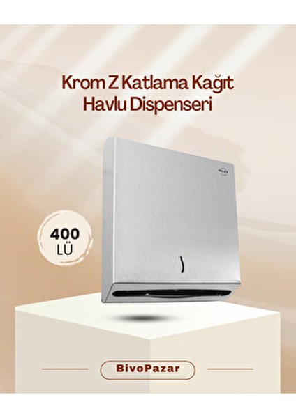 Krom Z Katlama Havlu Dispenseri 400 Lü Kokusuz Kullanım İçin İdeal Çözüm fiyatları