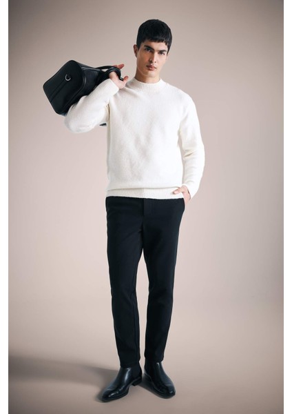 Relax Fit Bisiklet Yaka Triko Kazak E8390AX25CW fiyatları