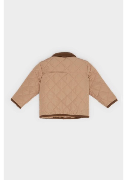 Erkek Bebek Su Geçirmez Kontrast Yakalı Çıtçıtlı Mont E8467A525AU fırsatları