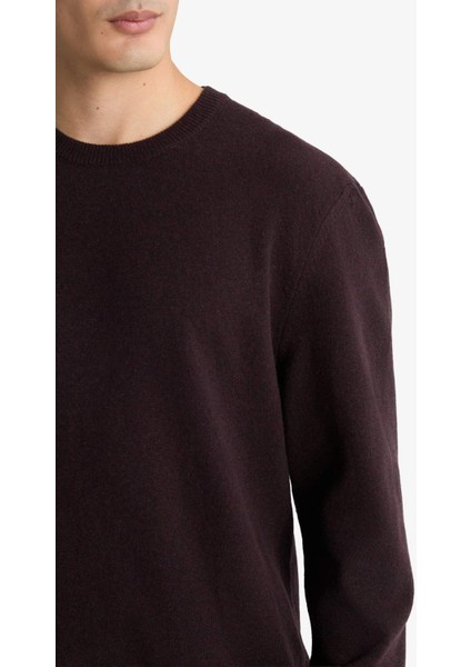 %100 Yün Standart Fit Bisiklet Yaka Kazak F3127AX25WN fırsatları