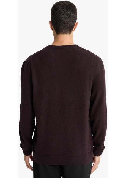 %100 Yün Standart Fit Bisiklet Yaka Kazak F3127AX25WN indirimleri