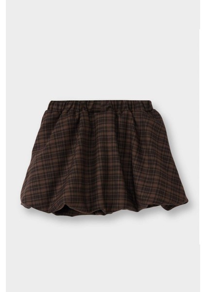 Kız Bebek Beli Lastikli Kareli Gofre Dokulu Etek G3310A525WN fırsatları