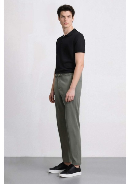 %100 Pamuk Keten Görünümlü Pantolon Beli Lastikli Slim Fit Dar Kesim Cepli Düz Paça fiyatları