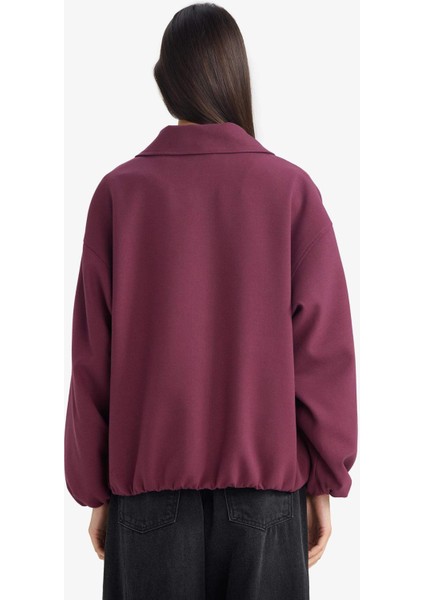 Ceket Yaka Tafta Fermuarlı Bomber Ceket G4822AX25WN fırsatları