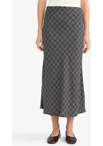 A Form Kareli Yüksek Bel Viskon Midi Etek G5213AX25WN fiyatları