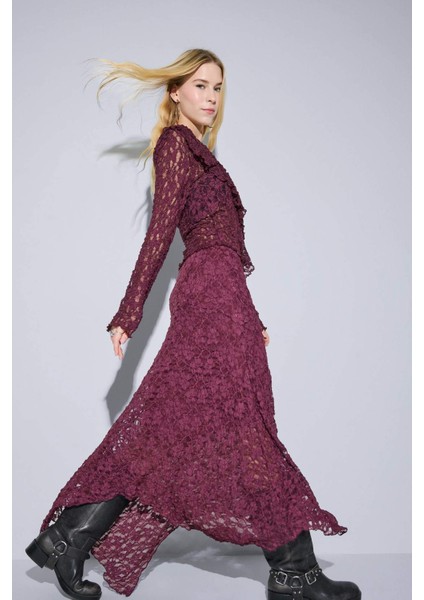 A Form Normal Bel Dantel Midi Etek G5225AX25WN