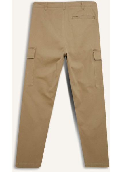 Relax Fit Rahat Kesim Yazlık Pantolon Kargo Cepli Düz Paça