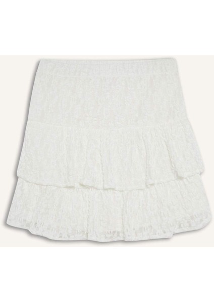 A Kesim Normal Bel Penye Astar Dantel Mini Etek F2012AX25SM fiyatları