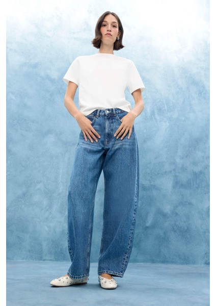 Regular Fit Bisiklet Yaka Kısa Kollu Tişört D7579AX25AU