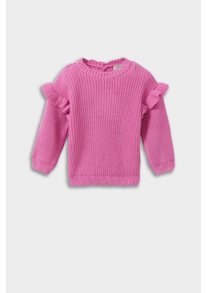 Kız Bebek Bisiklet Yaka Triko Kazak fiyatları