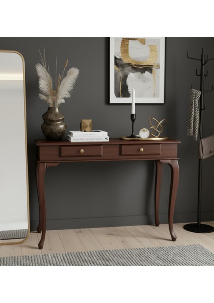 120 cm Masif Çekmeceli Lükens Ceviz Dresuar fiyatları