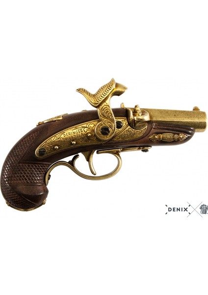 Usa 1862 Deringer Pistol Koleksiyon Obje 20CM