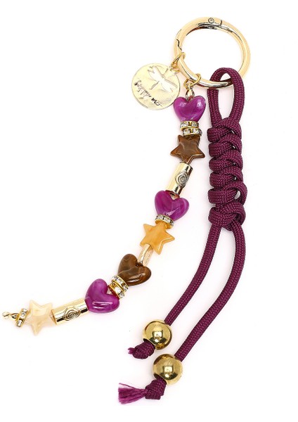 Kadın Mor Boncuklu Metal Charm 000A2D470014