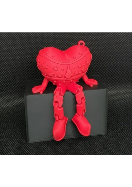 3D Baskı Eklemli Kalp Figürü | Sevimli Yılbaşı ve Hediye Dekoru Yılbaşı Anahtarlık fiyatları