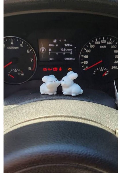 Sevimli Tavşan Çifti Araç Süsü Torpido Aksesuarı modelleri