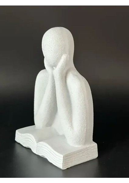 Kitap Okuyan Iskandinav Tarzı Biblo Heykel Figür Dekor Dekorasyon 3D 3 Boyutlu fiyatları