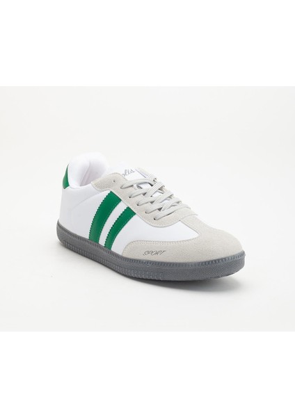 Erkek Spor Ayakkabı Yeşil Beyaz Samba Model Ince Taban Bağcıklı fırsatları