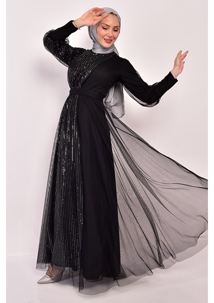 Pullu Tesettür Abiye fiyatları