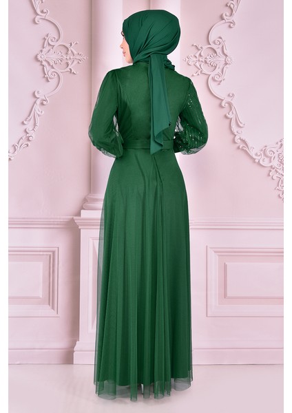 Pullu Tesettür Abiye indirimleri