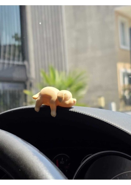 Sevimli Uyuyan Köpek - Araç Torpido Süsü - Biblo Dekoratif Obje modelleri