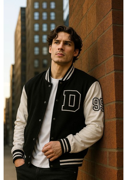 Erkek Mevsimlik Oversize Siyah Kot Kolej Mont modelleri