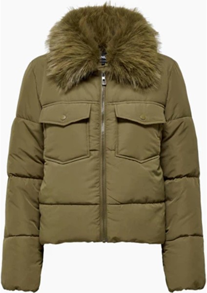 Onlmaggi Regular Fit Tüy Detaylı Klasik Yaka Mont Bayan Mont 15322000