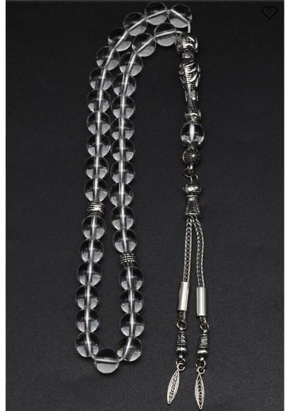 Kristal Kuvars Doğal Taş Tesbih 8 mm 33'lü Yuvarlak Kesim fiyatları