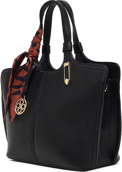 Kadın Siyah Uzun Askılı Aksesuarlı Kol Çantası 25WBD2859FT indirimleri