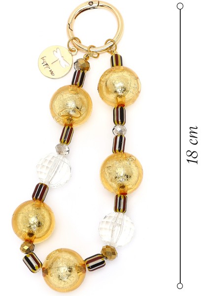 Kadın Altın Boncuklu Metal Charm 000A2D470514 fiyatları