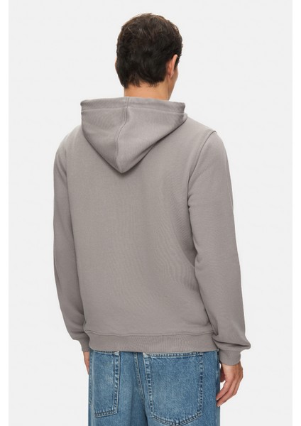 Hılgard Grafit Kapüşonlu ve Fermuarlı Baskılı Standard Fit Erkek Sweatshirt fırsatları