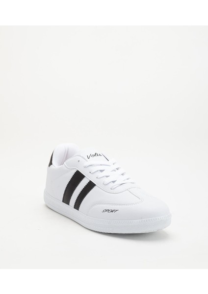 Erkek Spor Ayakkabı Beyaz Samba Model Ince Taban Bağcıklı fırsatları