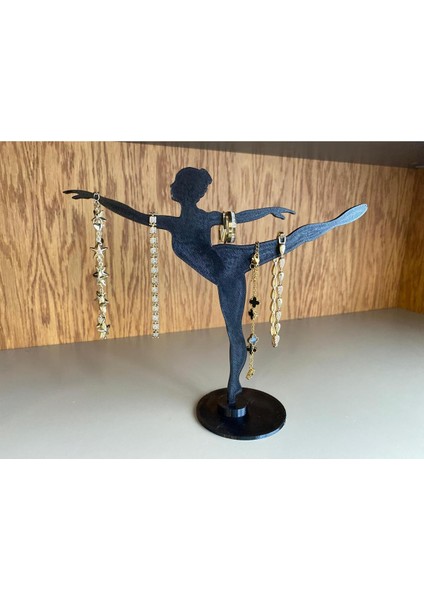 Şık Siyah Balerin Takı Standı, Yüzük, Küpe, Bileklik, Takı Askılığı fiyatları