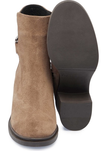 Vizon Hakiki Süet Deri Kadın Casual Bot - K24K1BT67746-A02 fırsatları