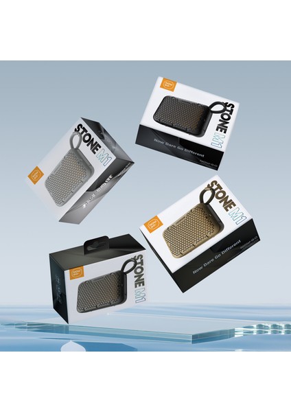 Nowgo Stone M1 5W Su Geçirmez Taşınabilir Bluetooth 5.4 Hoparlör Kahverengi