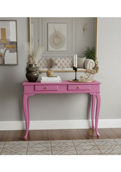 120 cm Masif Çekmeceli Lükens Pembe Dresuar fiyatları