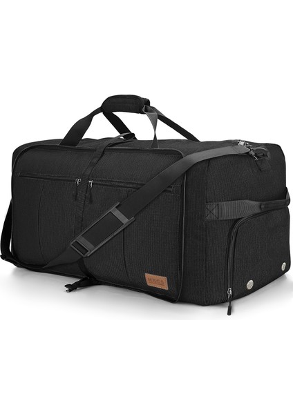 Katlanabilir Seyahat Çantası, Unisex Bavul Valiz Büyük Boy El Bagajı Çantası 100L - Siyah